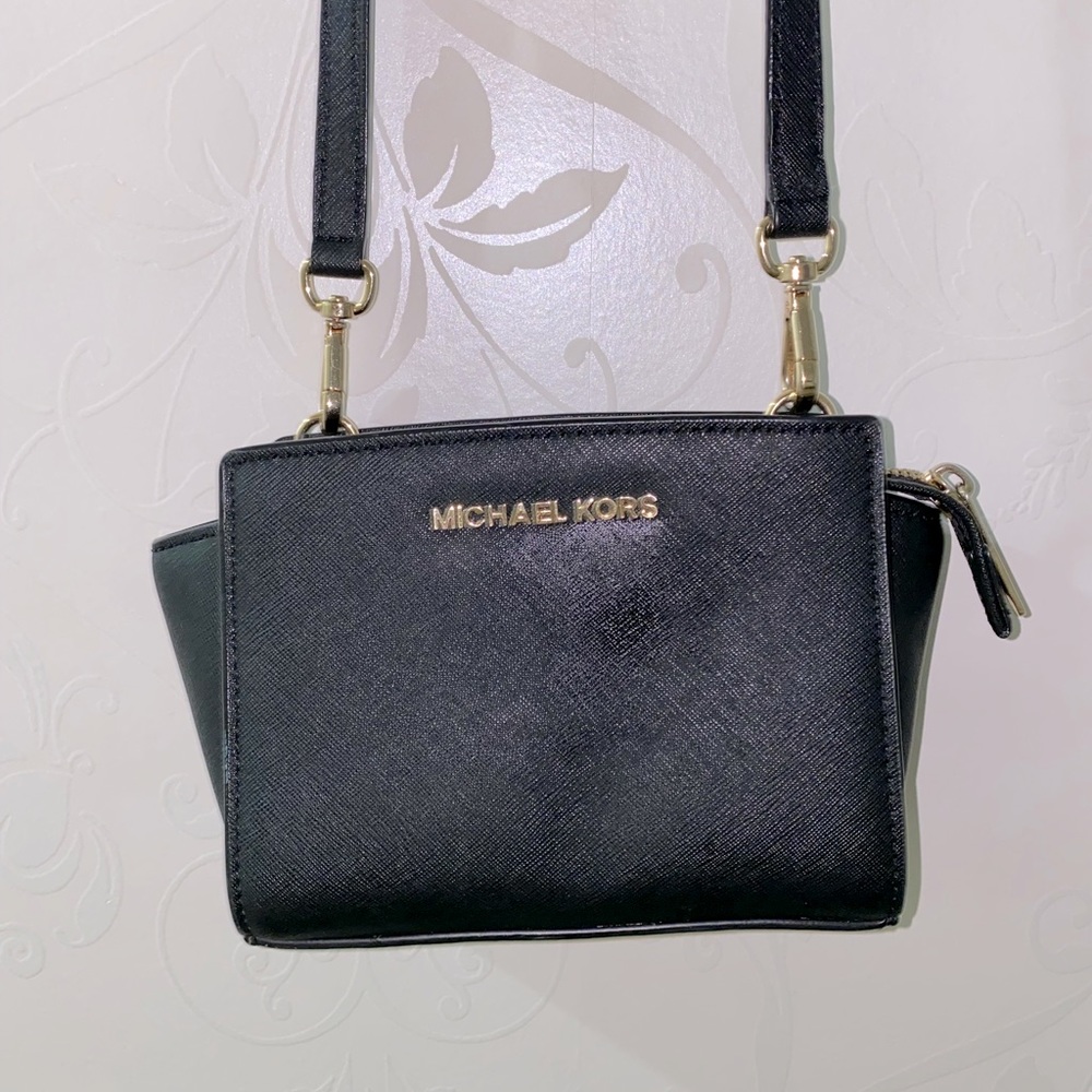 Mini Selma Michael Kors leather crossbody bag